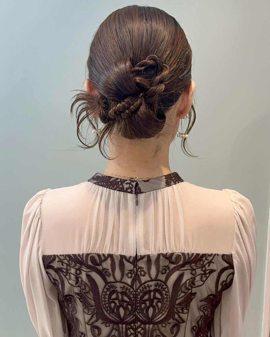 カチモリのタイトシニヨンアレンジ｜HAIR SET（box kyoto／京都）