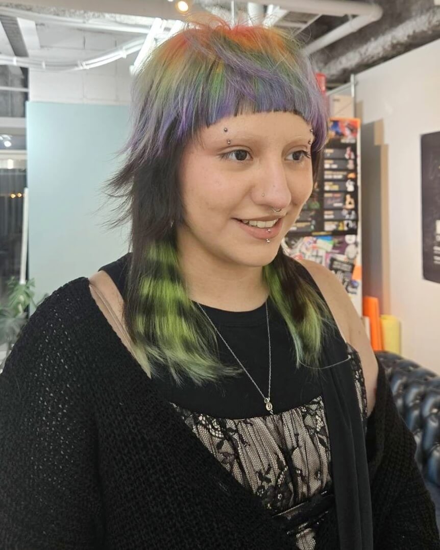 マルチセクションのトランジションカラー｜ハイブリーチ（ケアブリーチ2回）＋カスタムケアカラー＋PREMIUM CARE（box kyoto／京都）